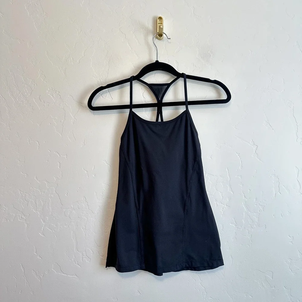 Split59 | Racerback Y Athletic Workout Tank Top‎ in Black